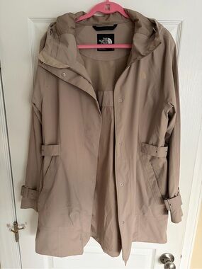 The North Face Trench Coat Hooded Jacket Women’s Large Waterproof